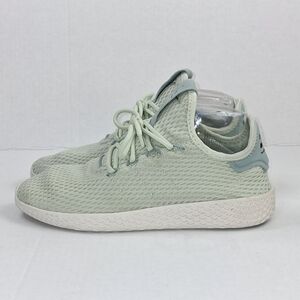 Adidas Tennis HU Pharrell Williams Linen Green Lace Up Sneakers